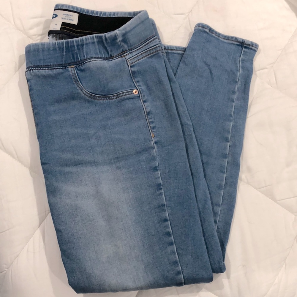 Old navy rock star  jeggings -size 16 - built in warmth